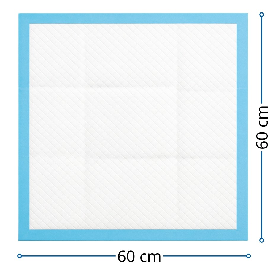 Podkłady higieniczne 60x60 poporodowe do przewijania na łóżko maty chłonne