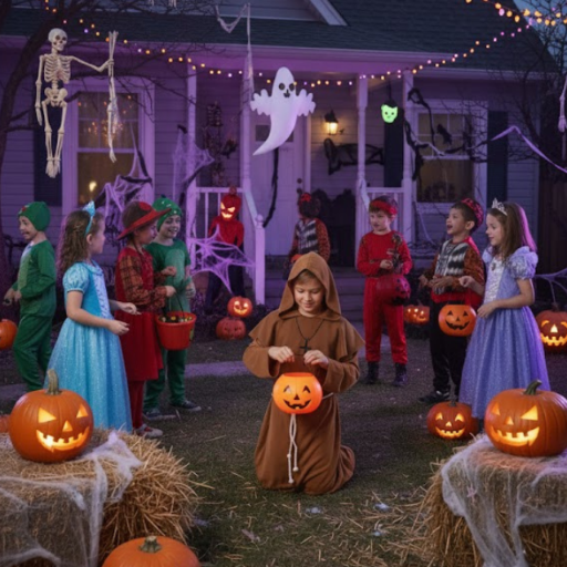 Kostium zakonnika dla dzieci — przebranie na Halloween i jasełka 122/134