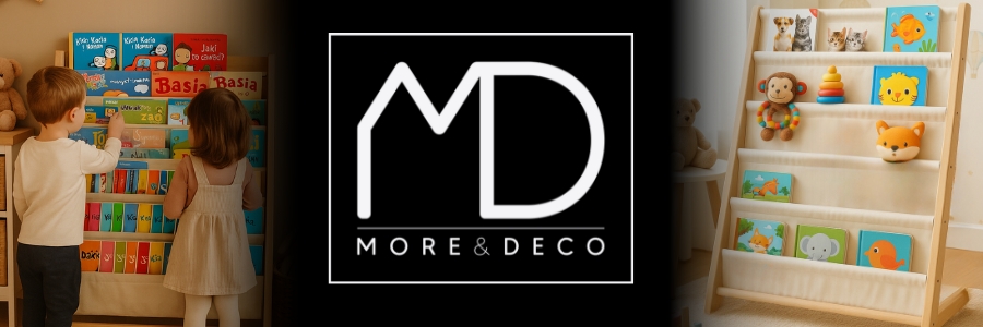 Półka na książki dla dzieci  - organizer biblioteczka z 6 półkami