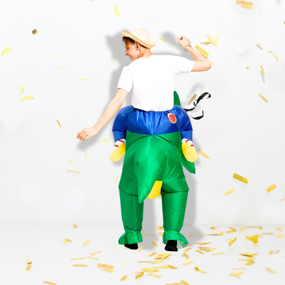 Strój dinozaura przebranie samopompujący kostium dmuchany dinozaur T-Rex