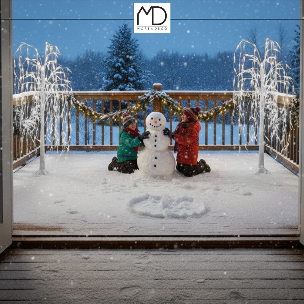 Wierzba świecąca 240 led drzewko świąteczna dekoracja 180 cm zimna biała