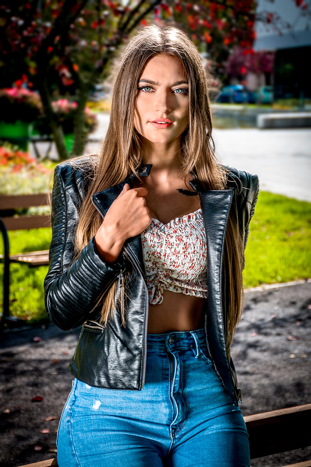 kurtka czarna ramoneska l