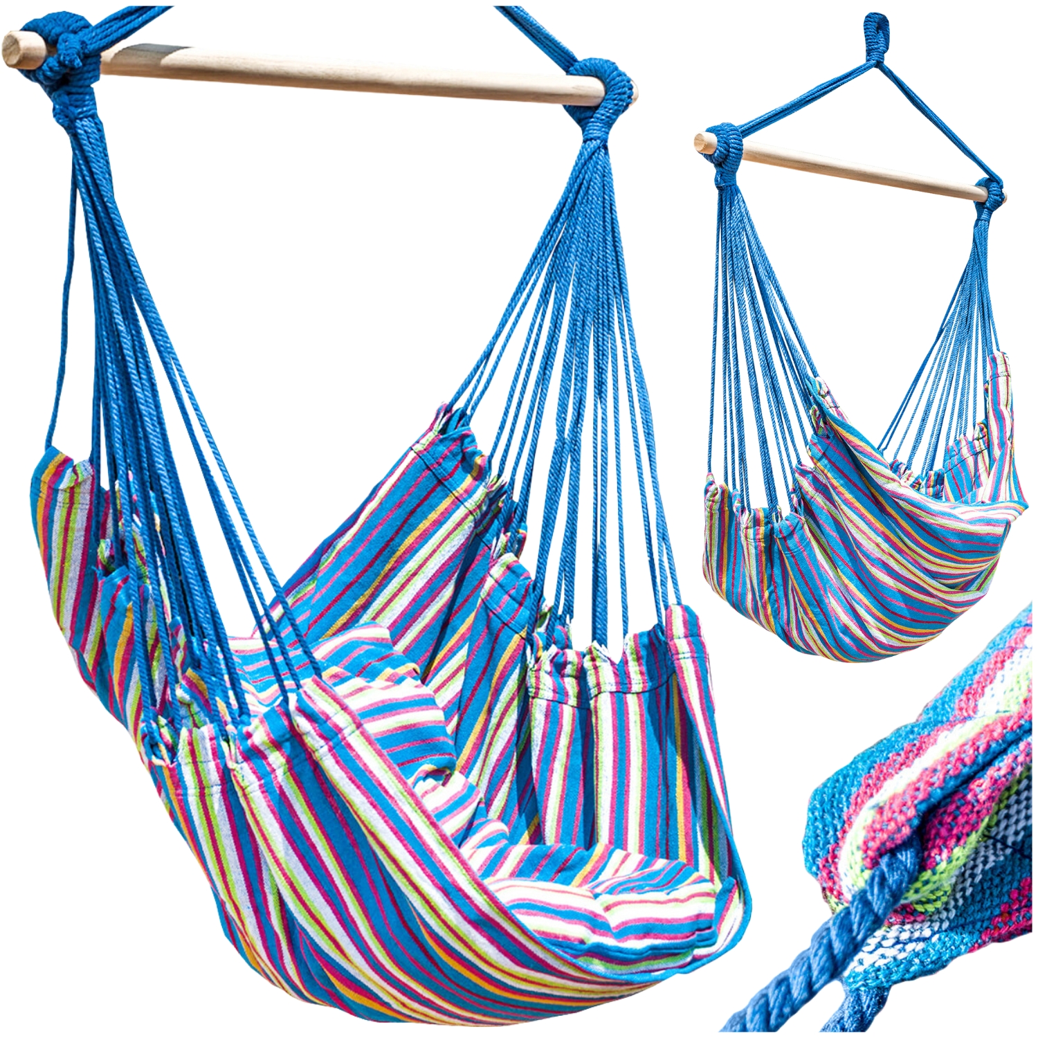 Hamak krzesło 100x100cm  + poduszki