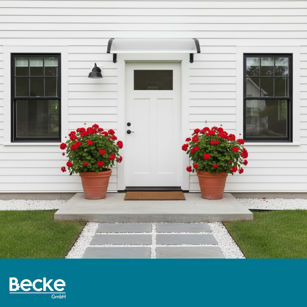 Daszek nad drzwi wejściowe łukowy zadaszenie balkon okno poliwęglan 120x80