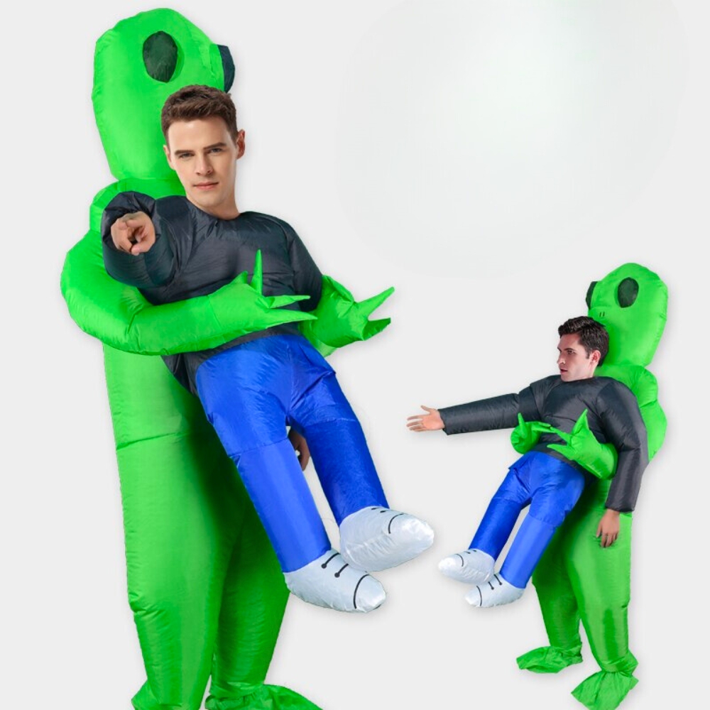 Kostium alien UFO kosmita dmuchany przebranie strój Halloween samopompujący