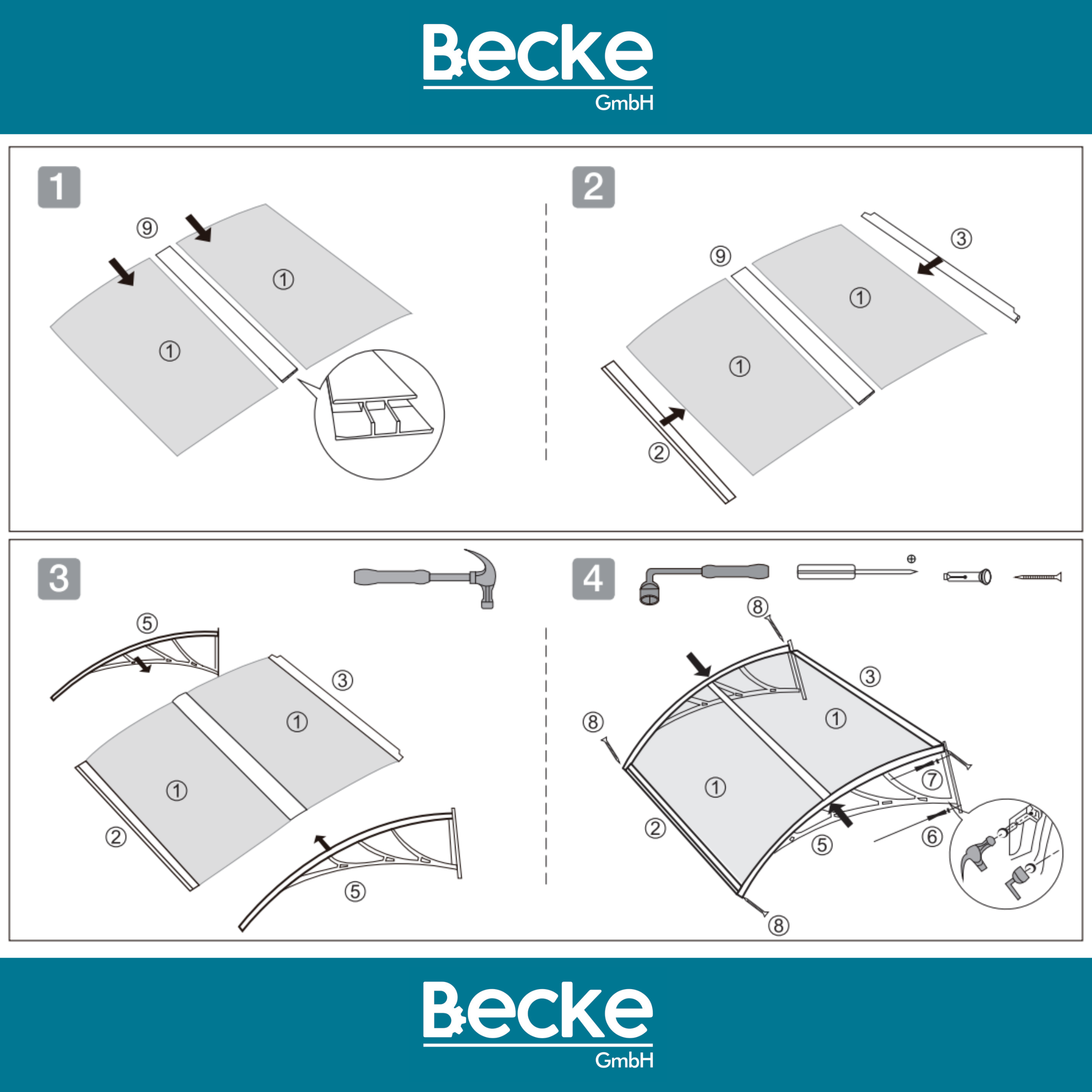 Daszek nad dzrwi wejściowe zadaszenie na balkon okno klimę brązowy 200x100