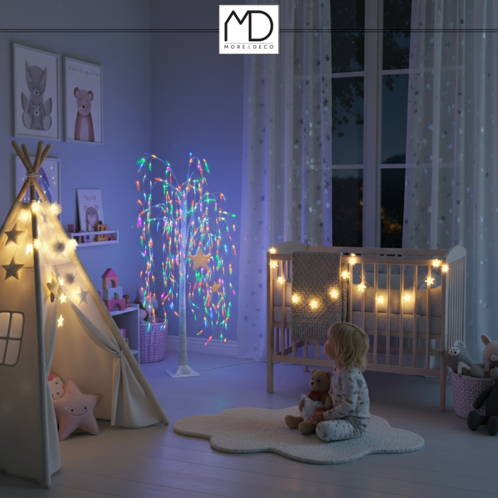 Drzewko świąteczne 140 LED - świecąca wierzba 120 cm wiele kolorów