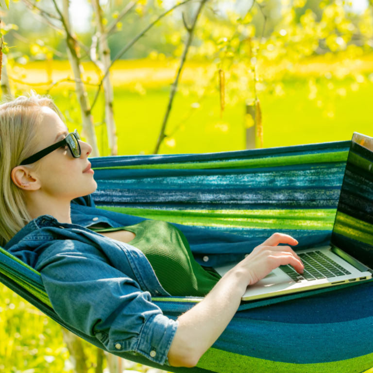 Stelaż na hamak biały 2w1 + hamak + krzesło brazylijskie