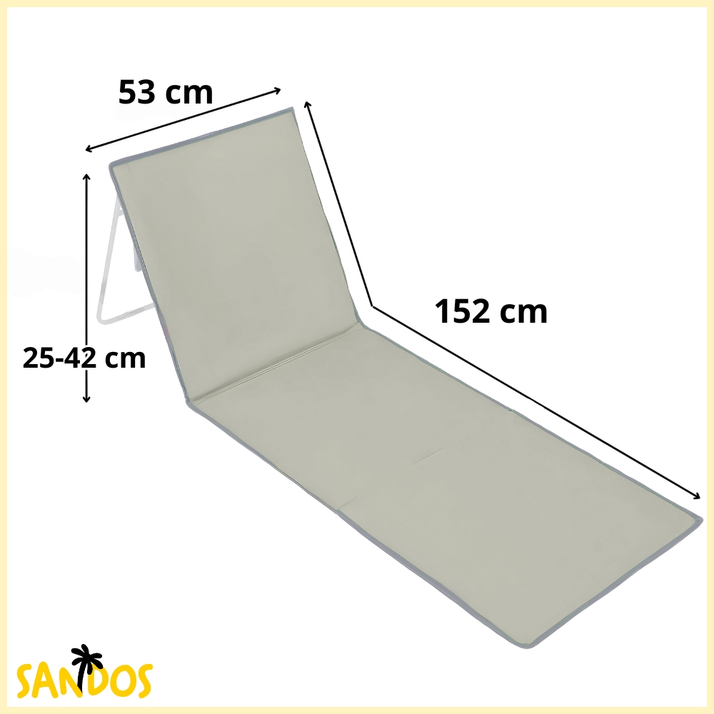 Leżak plażowy do opalania składany DEKTRI