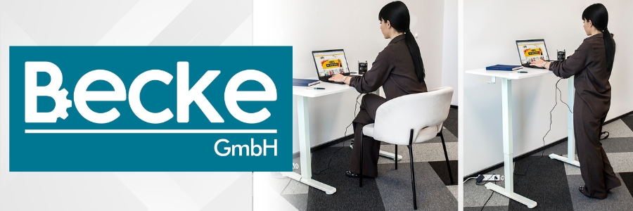 Biurko elektryczne automatyczne regulowane do pracy na stojąco 160x80 białe