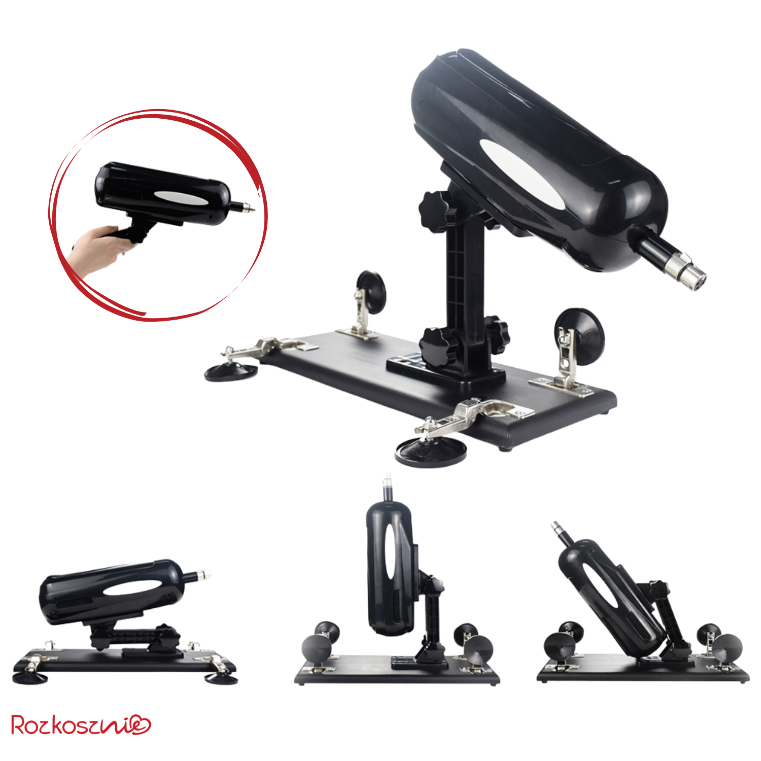 Sex maszyna wibrator dildo zestaw do seksu wymienne końcówki masturbacja