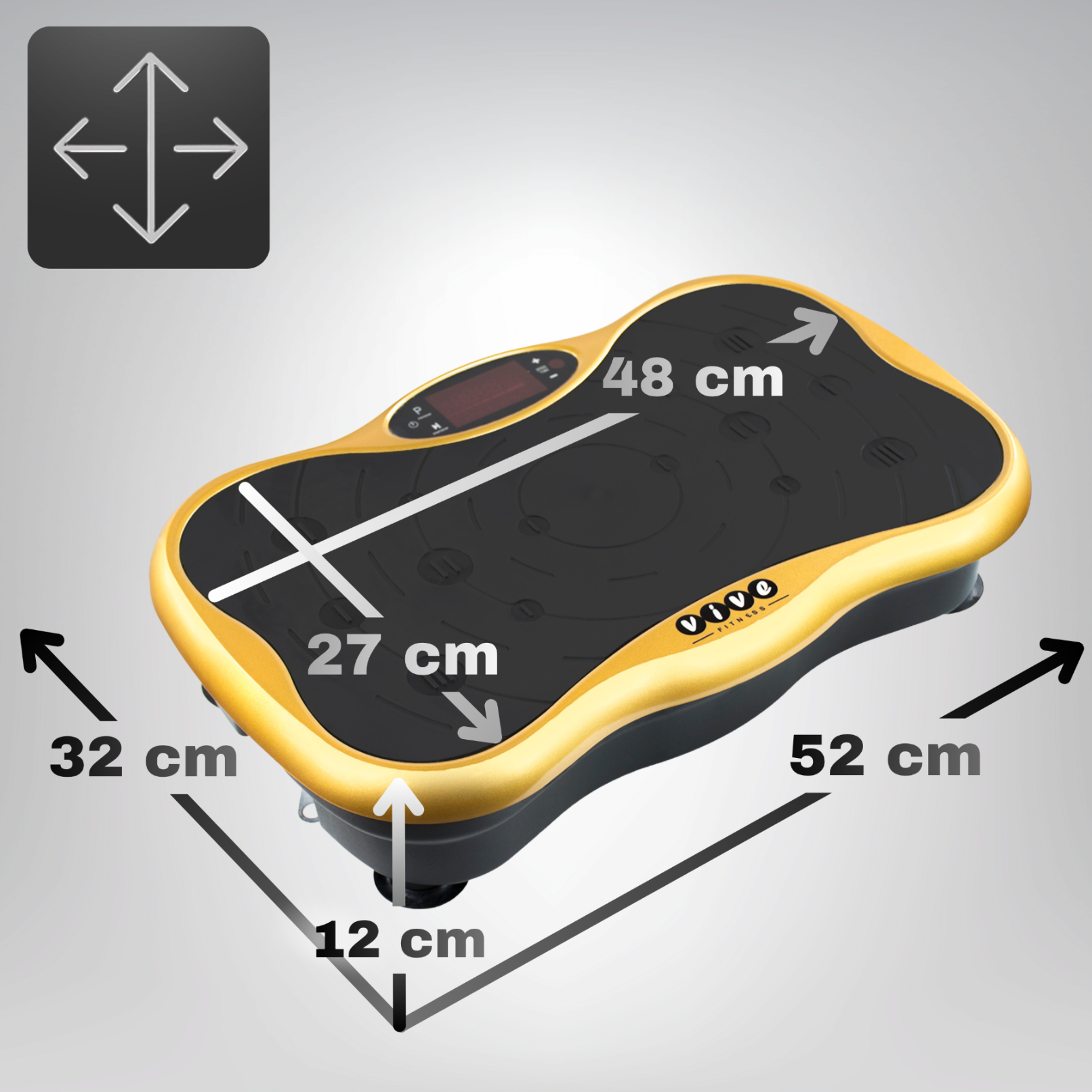 Platforma wibracyjna z głośnikiem bluetooth Vive Fitness