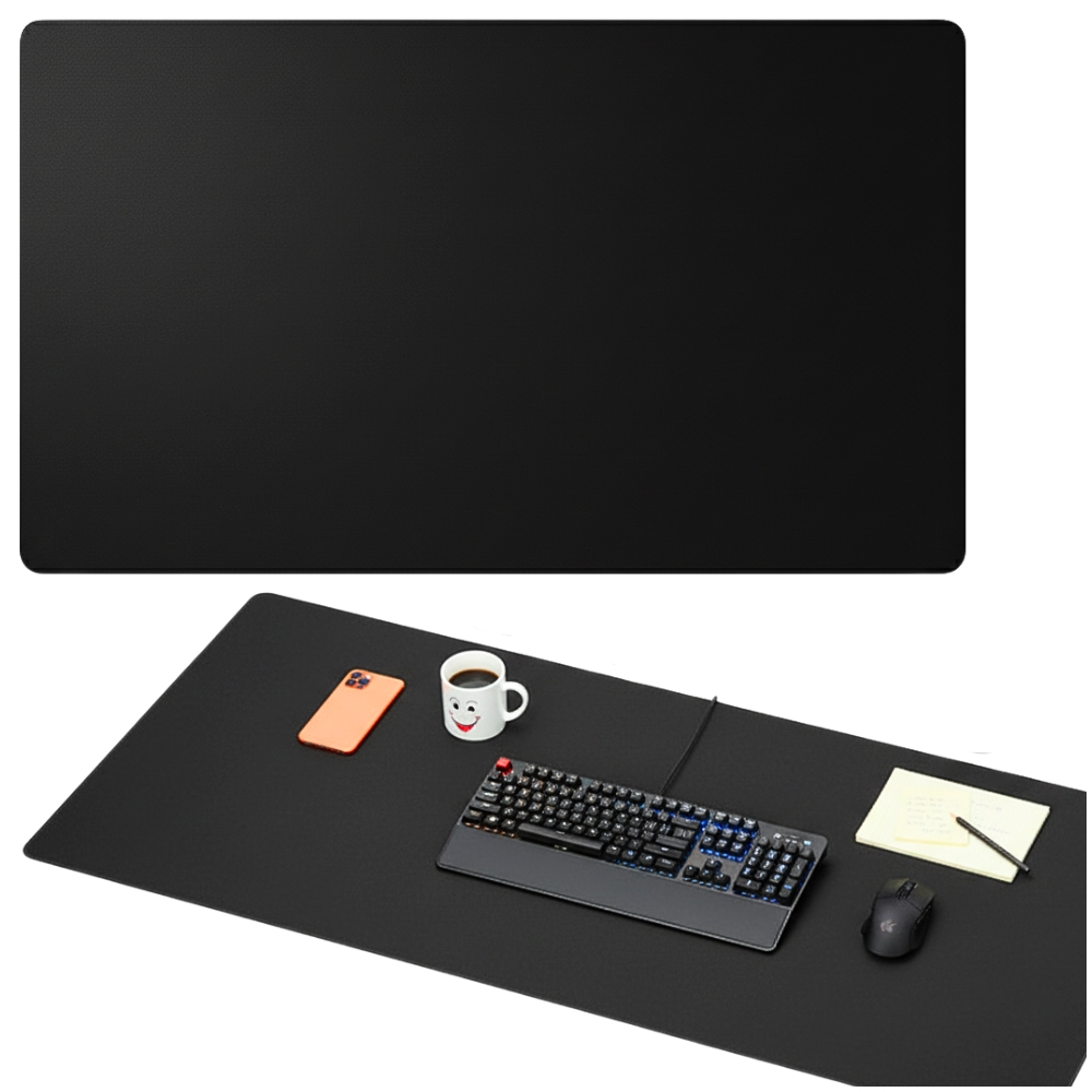 Mata ochronna na biurko 120x60 czarna 0,5 mm