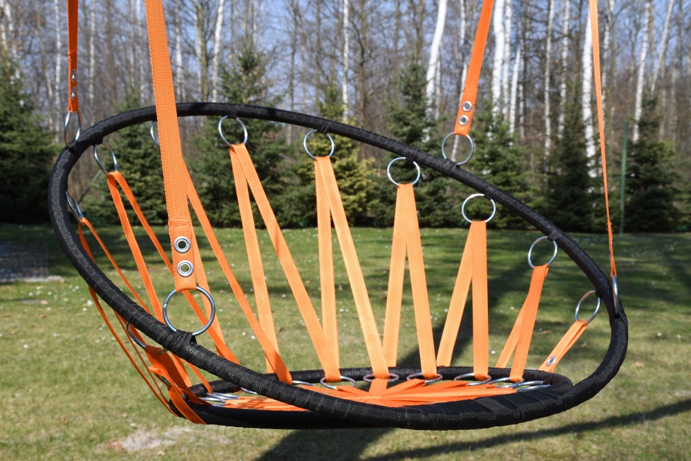 Huśtawka gniazdo - pomarańczowa