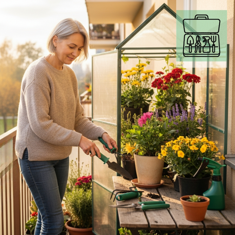 Zestaw narzędzi ogrodowych w walizce – GoGarden
