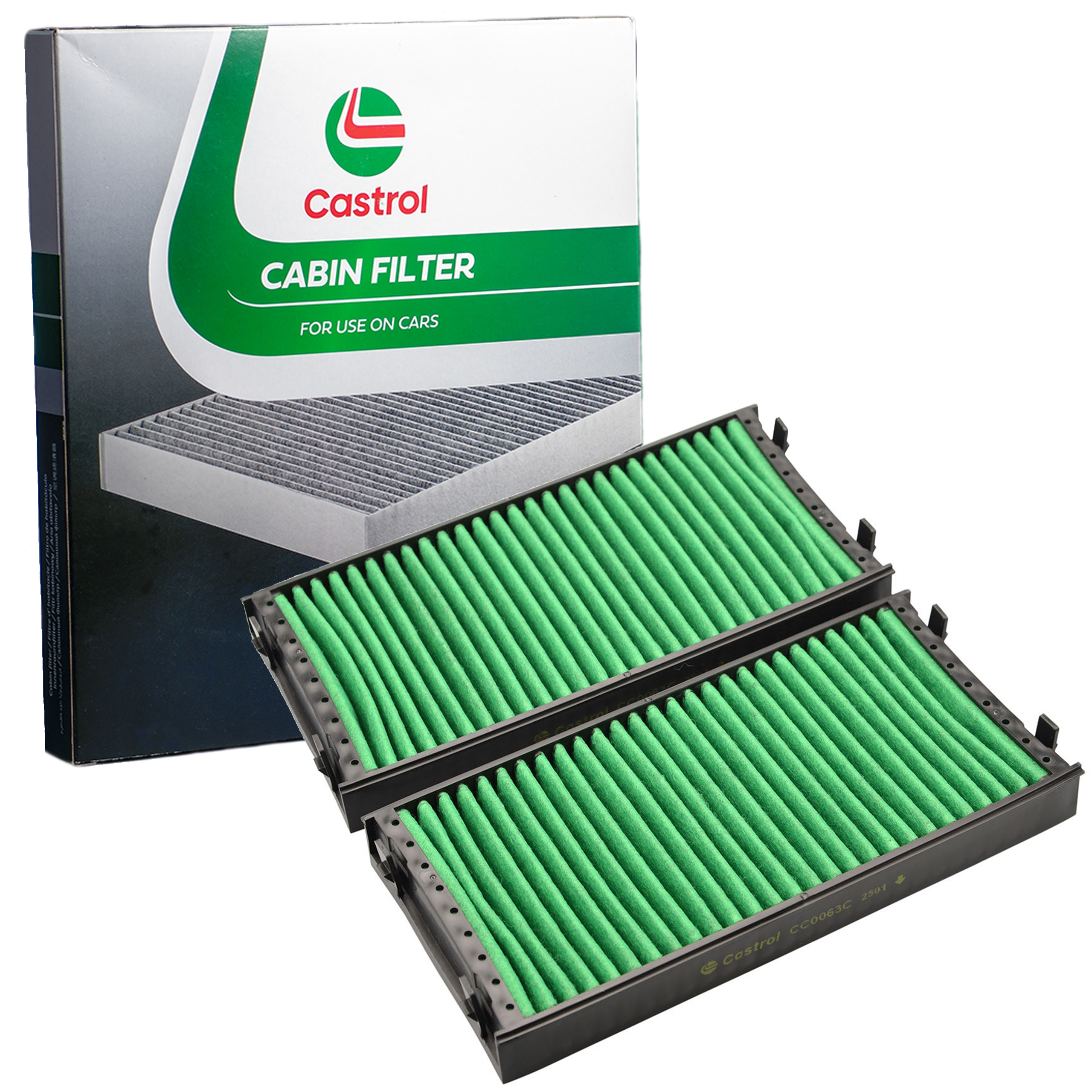 Castrol Filtr Kabinowy wentylacja przestrzeni pasażerskiej CC0063C CARBON+