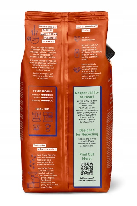 Kawa ziarnista Tchibo Barista Colombia 1 kg + 3x 100g