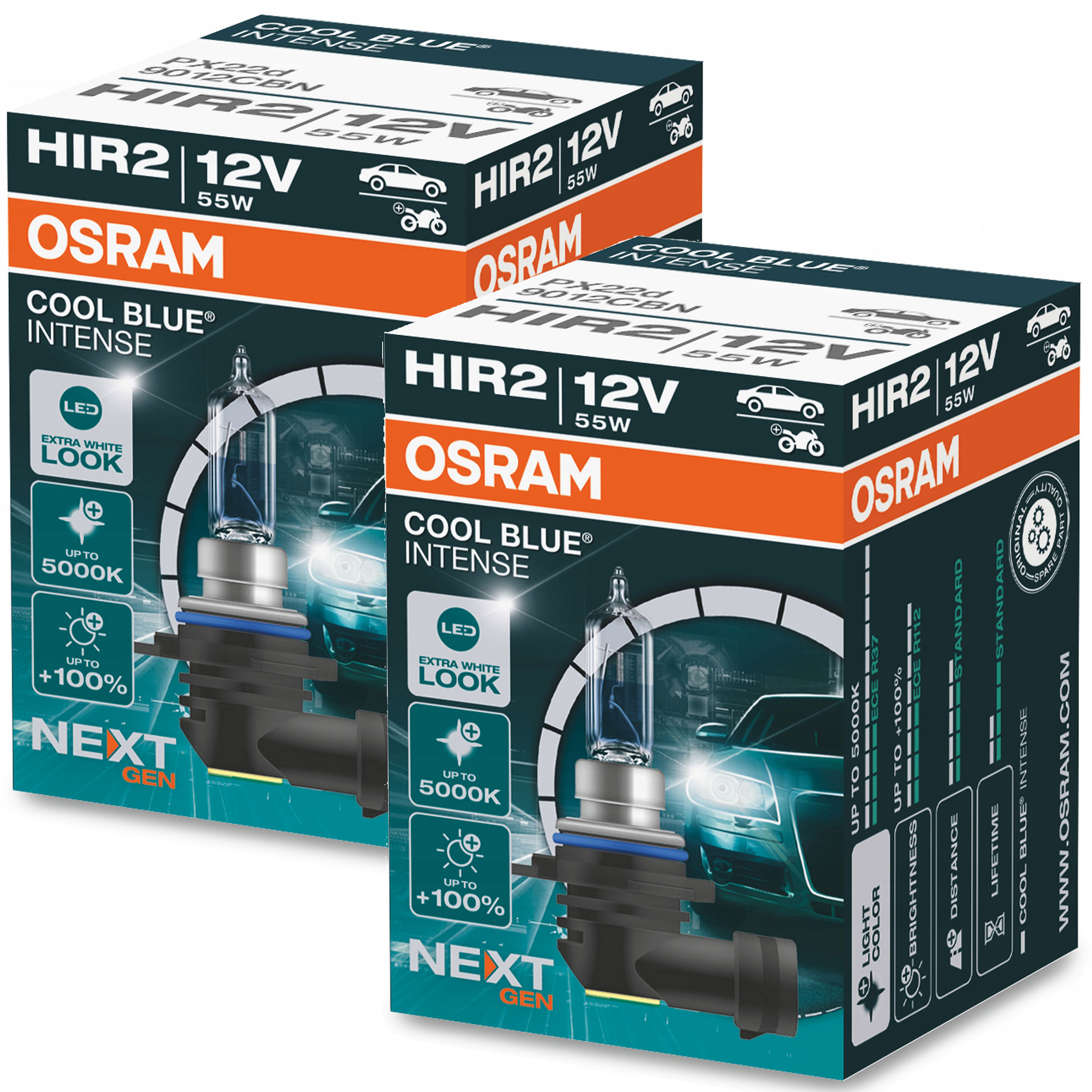 Osram Cool Blue Intense NextGen HIR2[szt] Nowa Generacja x2