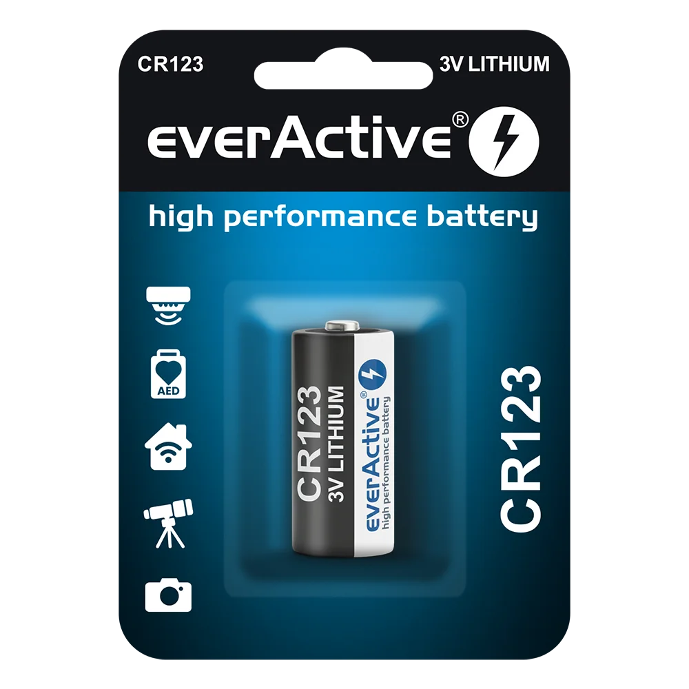 everActive CR123 3V Bateria Foto Litowa 1szt. 1500mAh