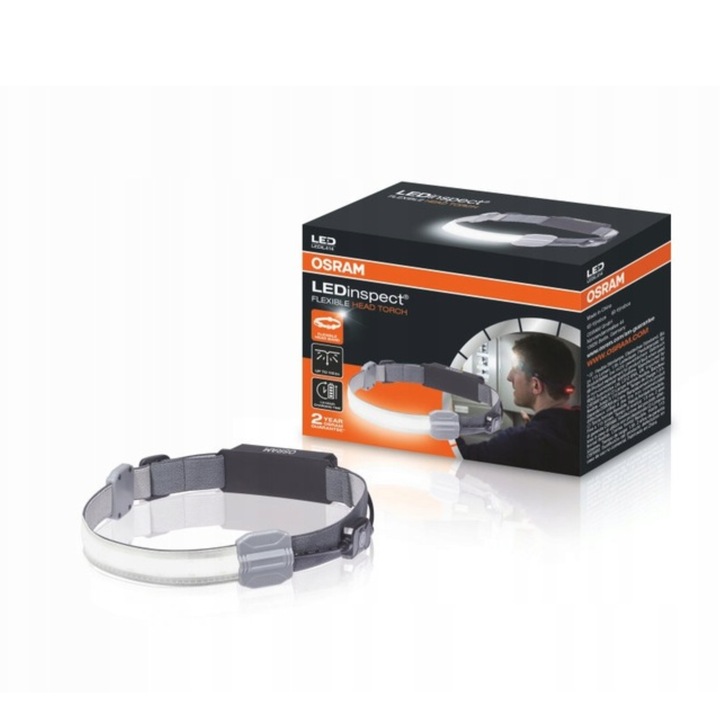 Osram żarówki H11 Night Breaker +220% + Latarka Czołowa LEDinspect LEDIL414