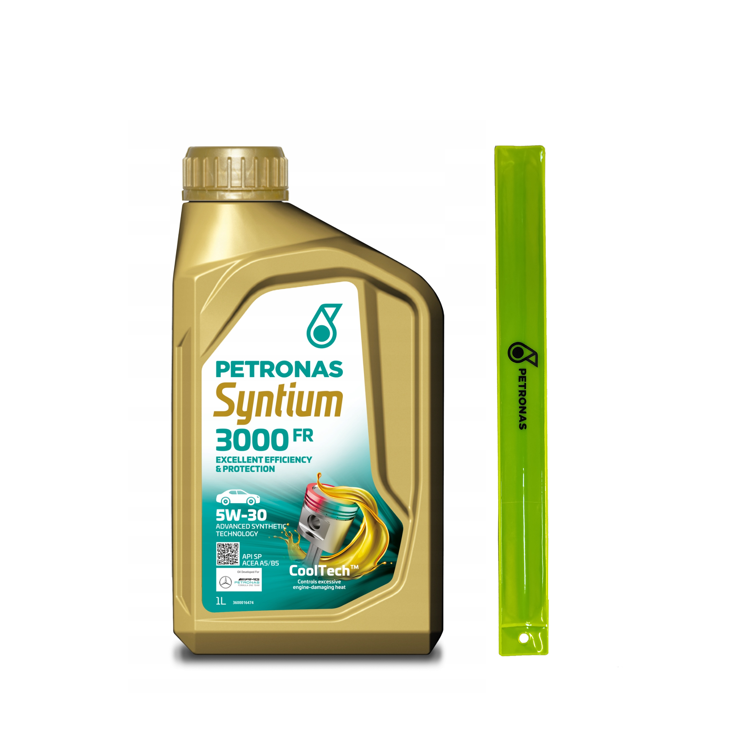 Olej Silnikowy PETRONAS Syntium 3000 FR ACEA A5/B5 5W-30 1l + Opaska GRATIS