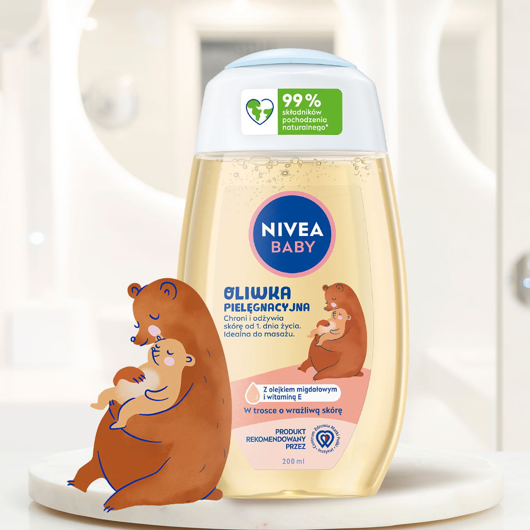 NIVEA BABY WYPRAWKA PIERWSZE DNI dla dzieci i niemowląt, szampon, oliwka
