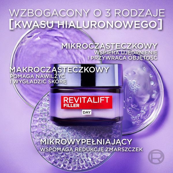L’Oréal Revitalift Filler Nawilżająco Wygładzający Krem Na Dzień 50ml
