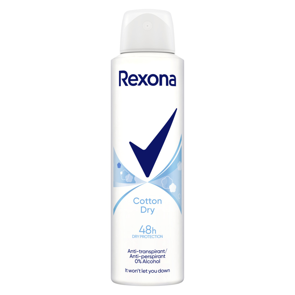Rexona Cotton Dry antyperspirant w aerozolu dla kobiet 150 ml