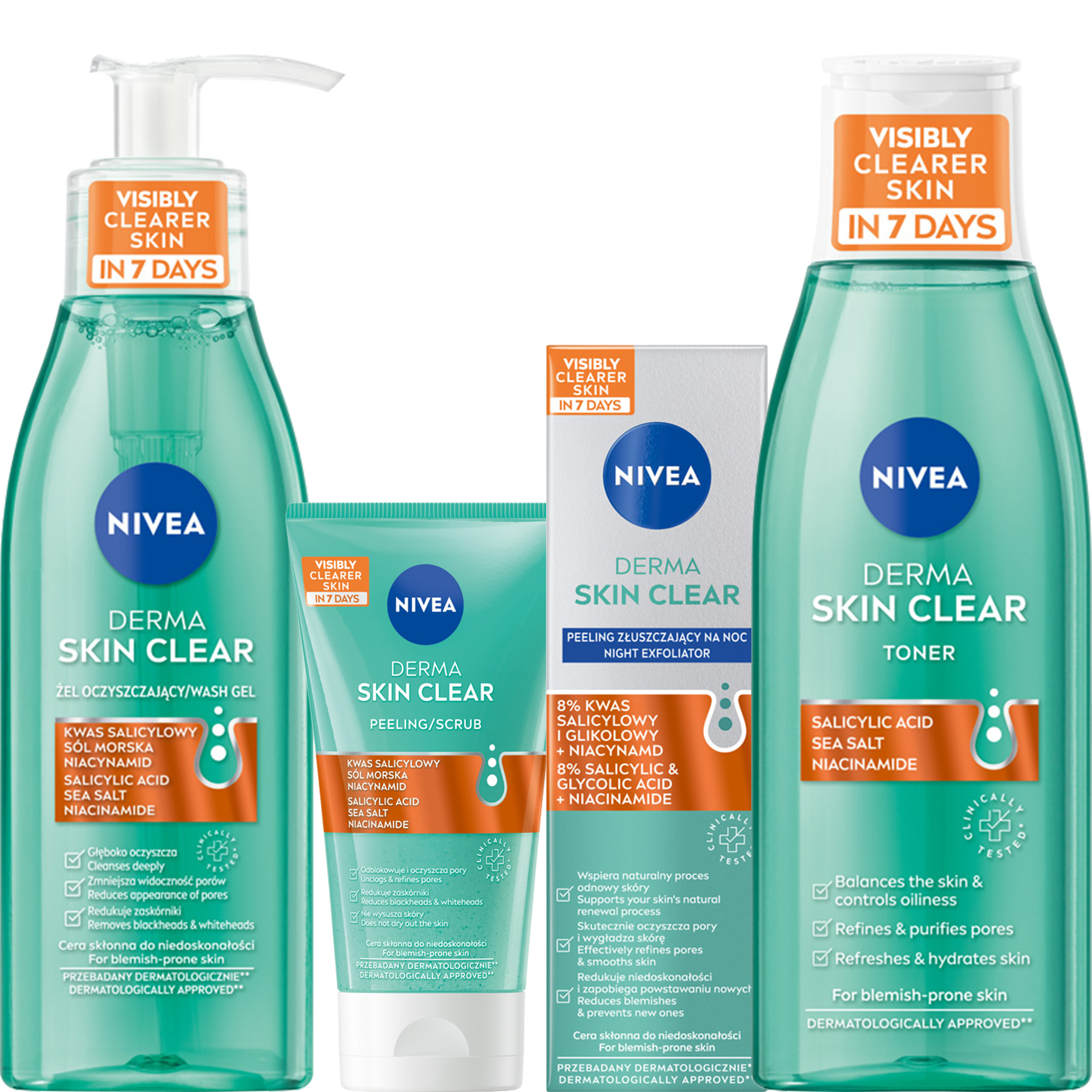 NIVEA Zestaw Oczyszczający do twarzy Derma Clear