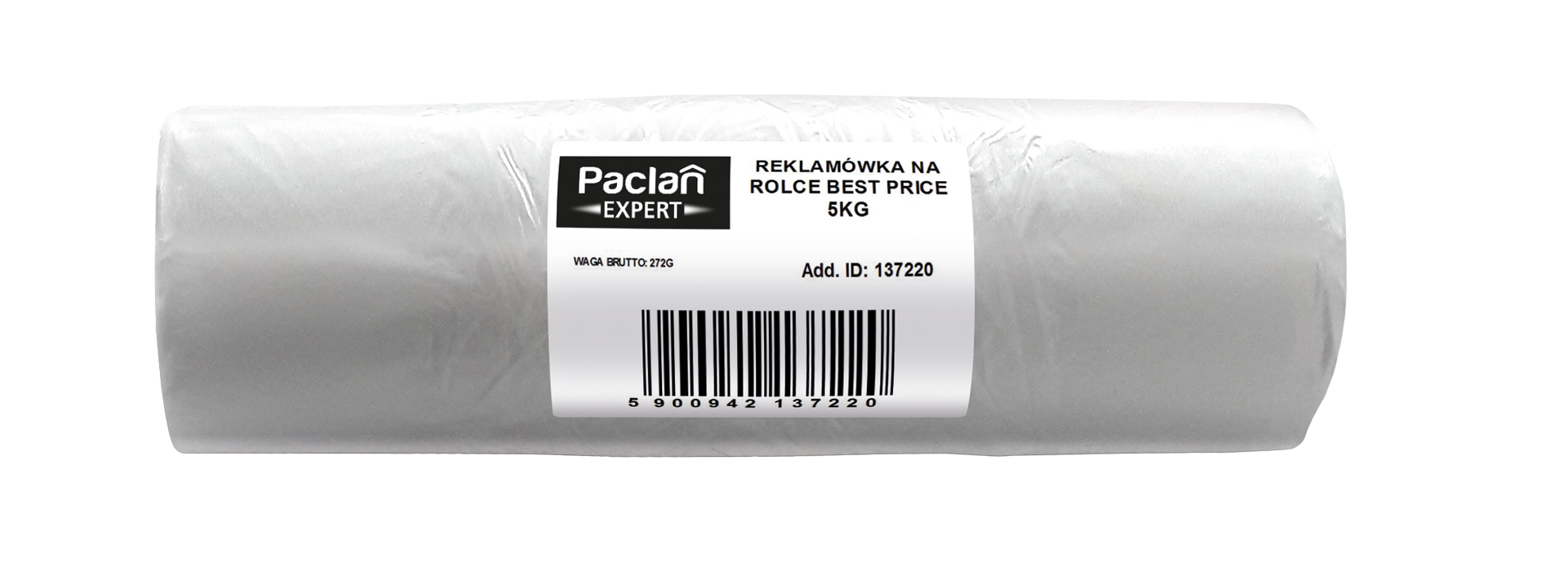 Paclan Expert reklamówki na rolce do 5 kg 43 × 35 cm 6,7my