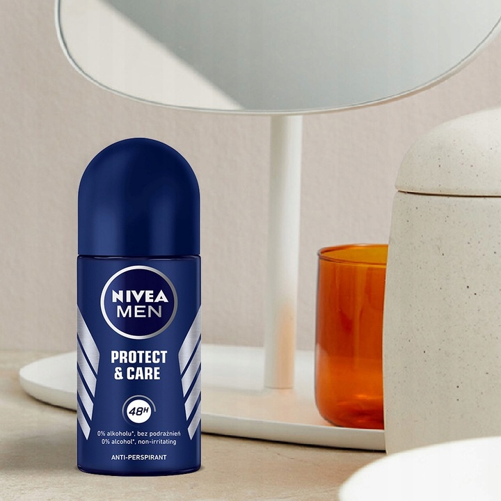 6 x NIVEA MEN ANTYPERSPIRANT ROLL ON MIX 50 ml
