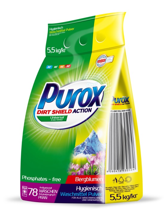 Proszek do prania PUROX Universal 5,5kg folia