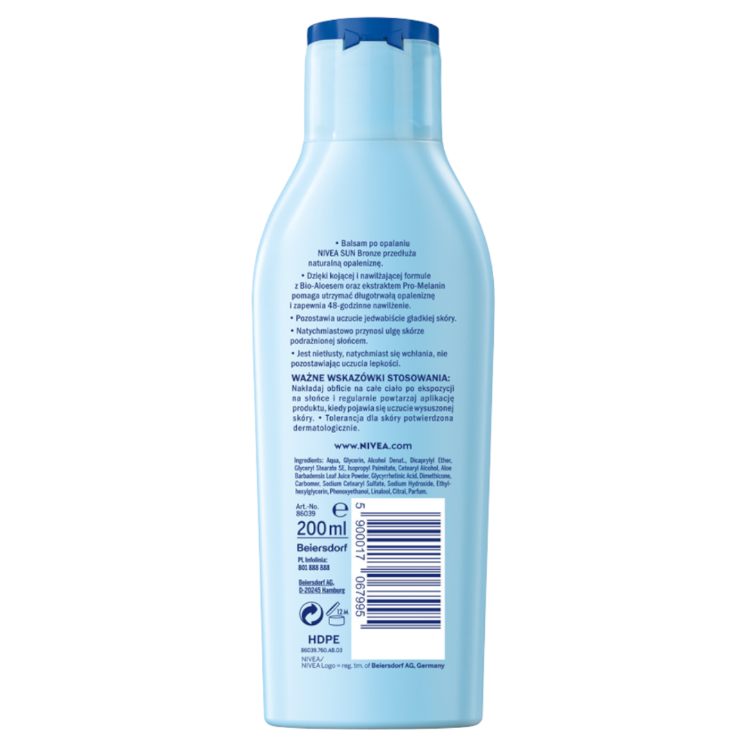 NIVEA SUN Bronze Balsam po opalaniu + Intense bronze Karotenowy balsam