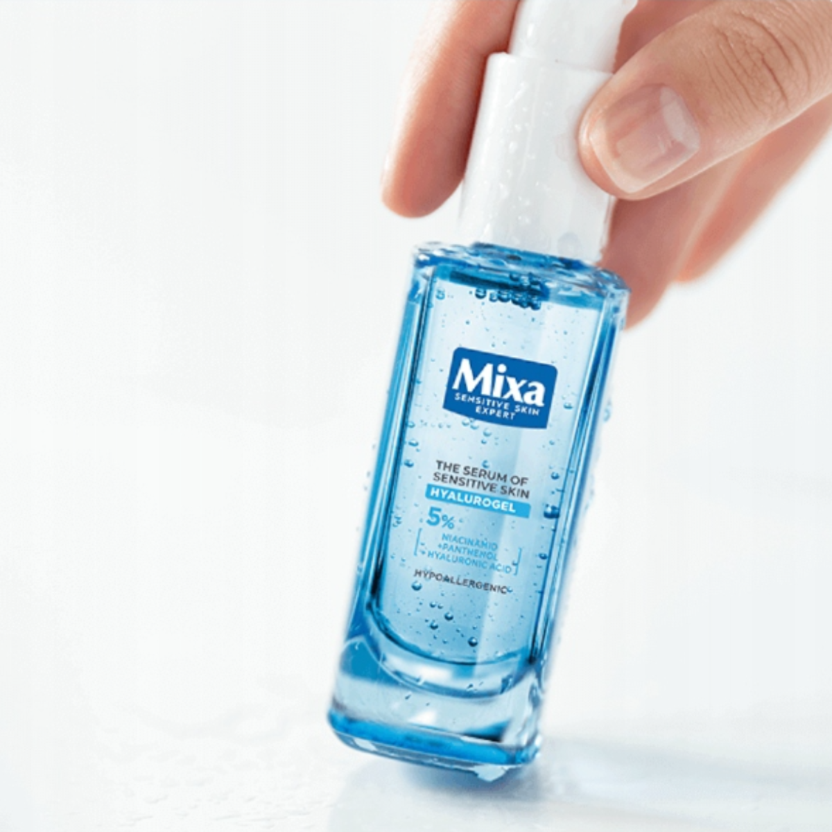Mixa Hyalurogel Krem Serum Do Twarz Zestaw Nawilżający Skóra Sucha Wrażliwa