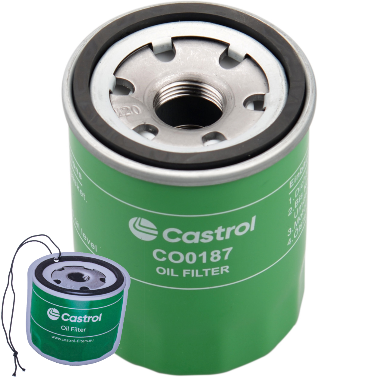 Castrol Filters Filtr Oleju CO0187 + Zawieszka Zapachowa gratis