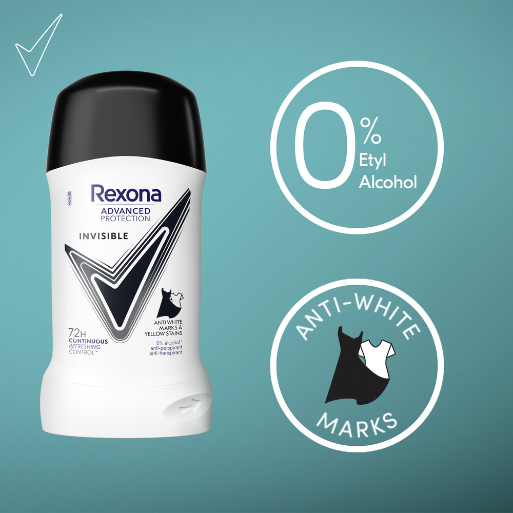 Rexona Invisible on Black & White antyperspirant damski w sztyfcie 50 ml