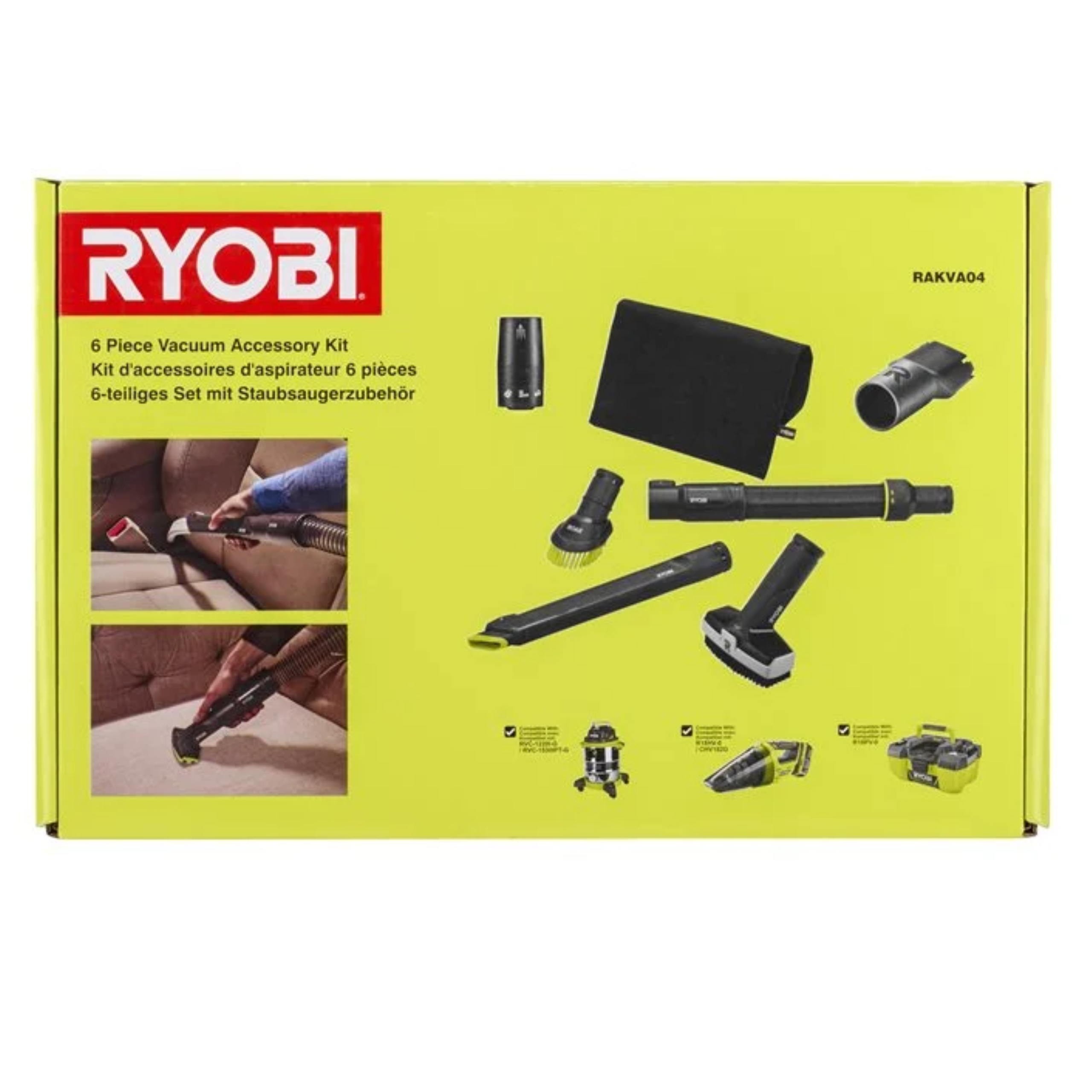 RYOBI zestaw akcesoriów do odkurzaczy RAKVA04 6 elementów