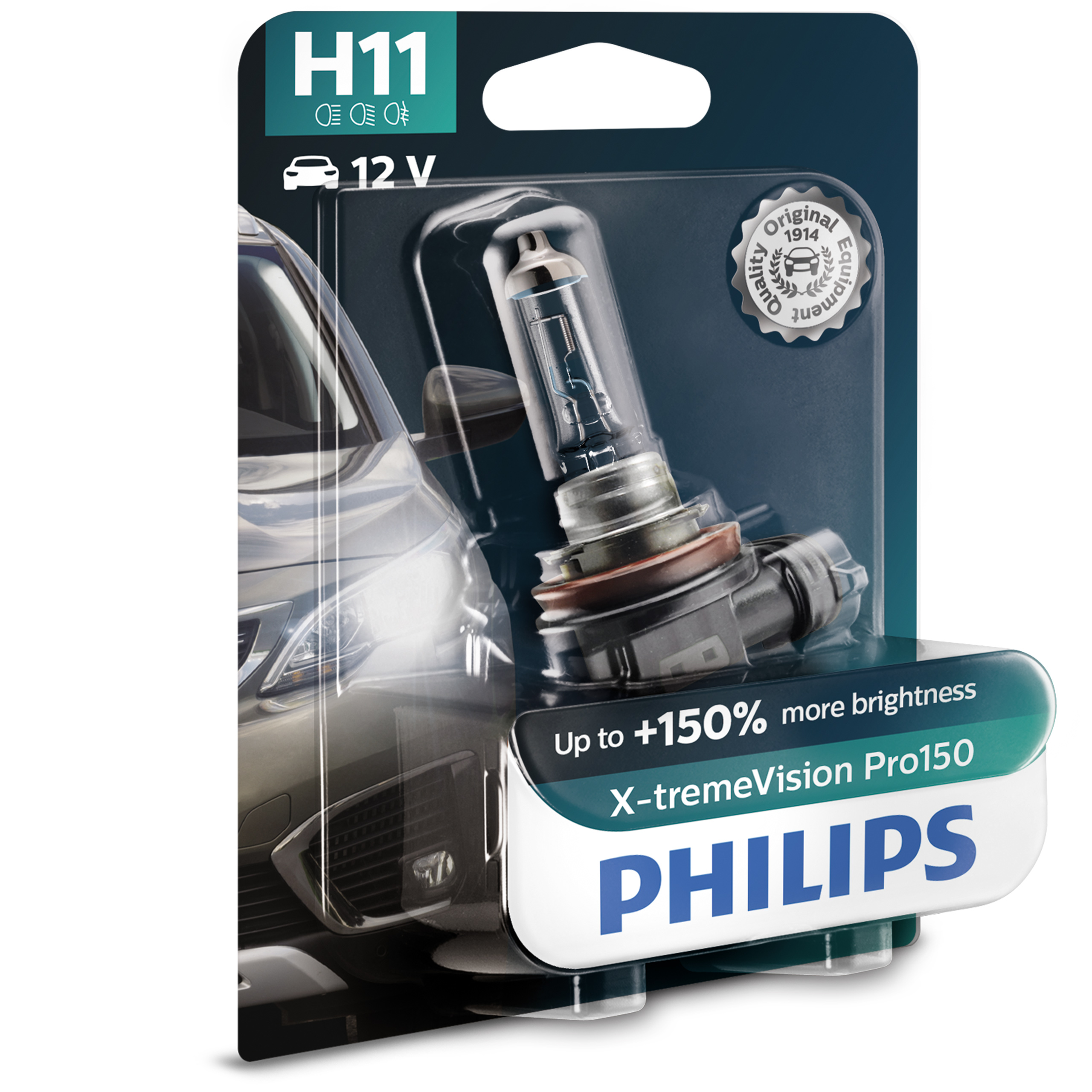 Philips X-tremeVision Pro150 żarówka samochodowa H11