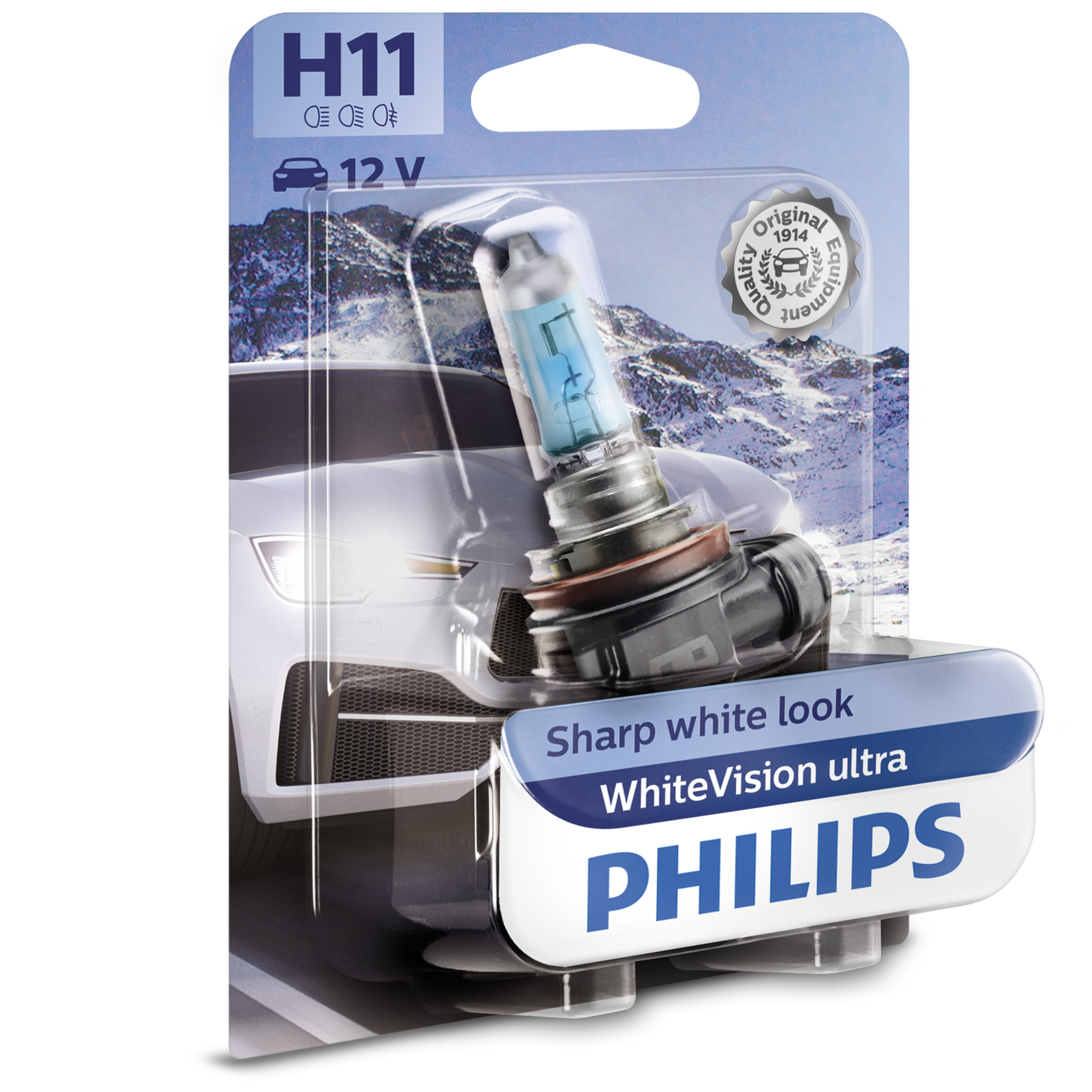 Philips WhiteVision ultra żarówka halogenowa H11