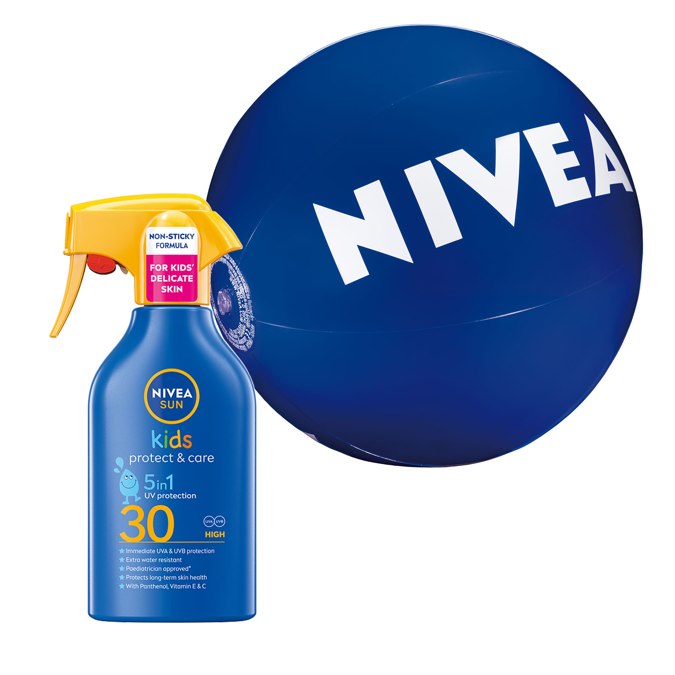 NIVEA SUN Protect & Care Spray do opalania dla dzieci z wysoką ochroną 250m