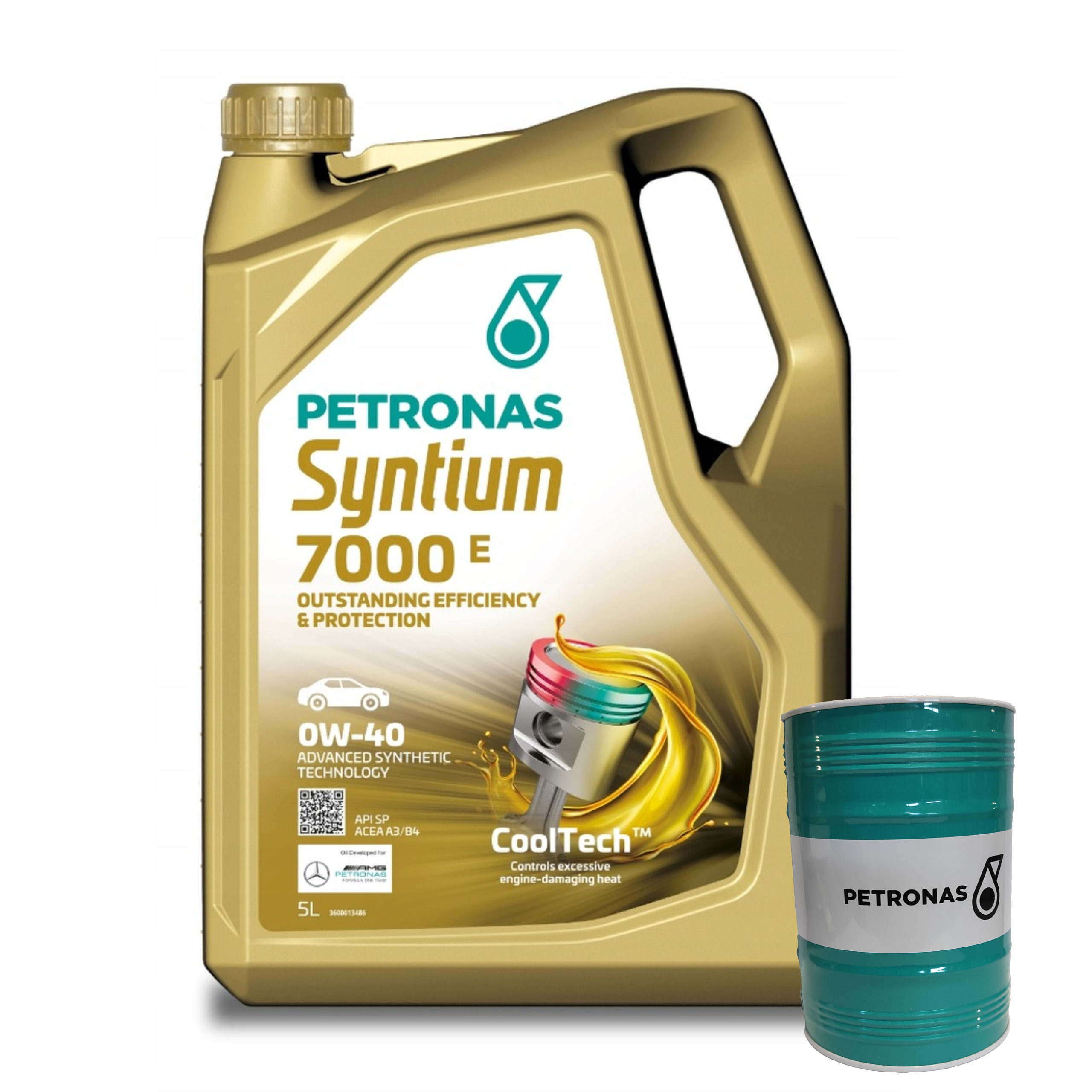 Olej Silnikowy PETRONAS Syntium 7000 E ACEA A3/B4 0W-40 5L+Skarbonka GRATIS