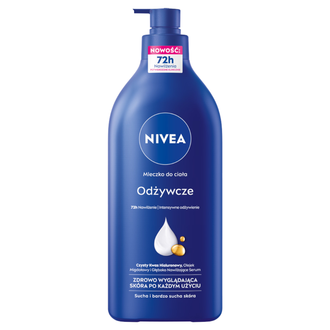 NIVEA Wygładzające i odżywcze mleczko do ciała + Łagodzący balsam 625 ml