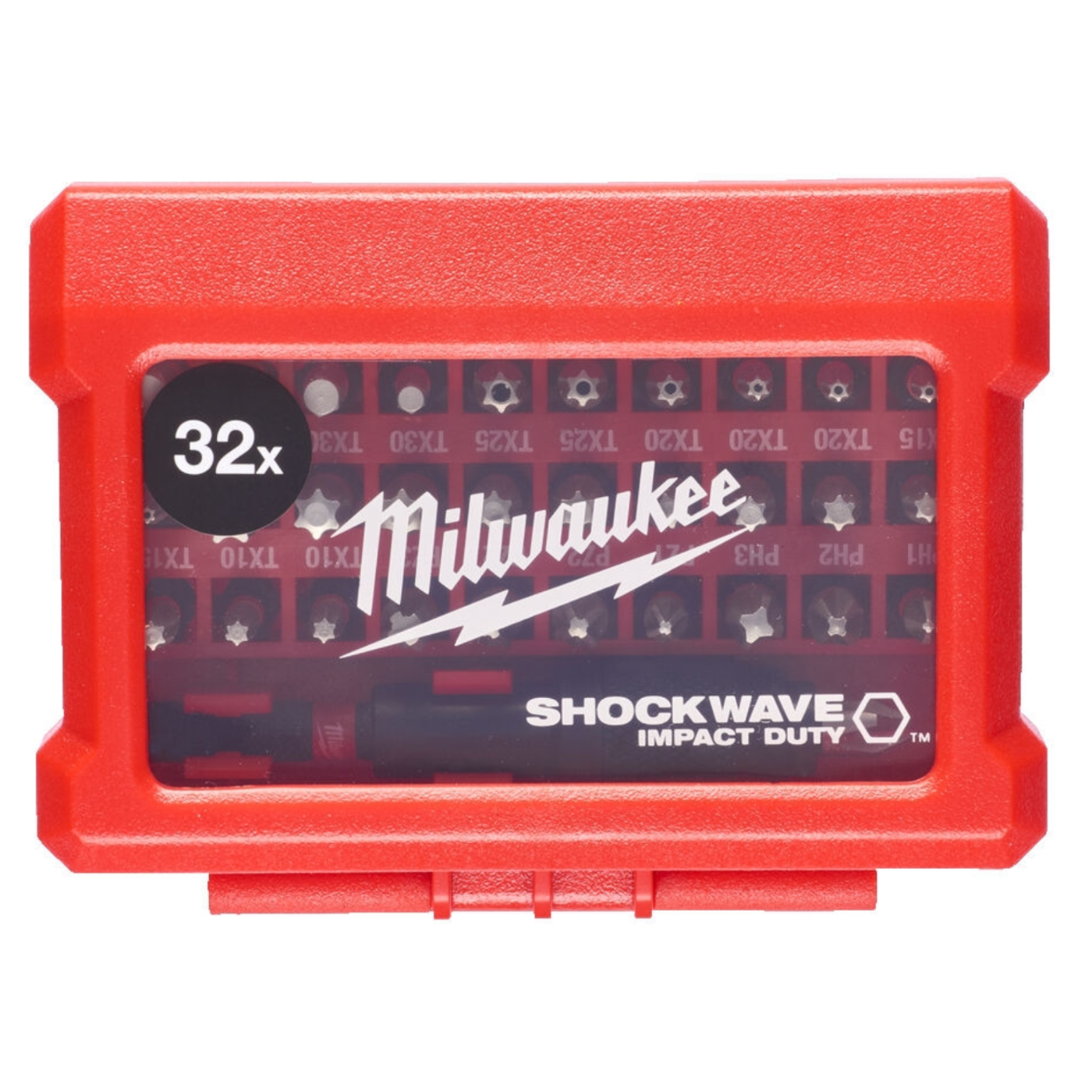 Milwaukee Shockwave Impact Duty zestaw bitów udarowych w kasecie 32 szt.