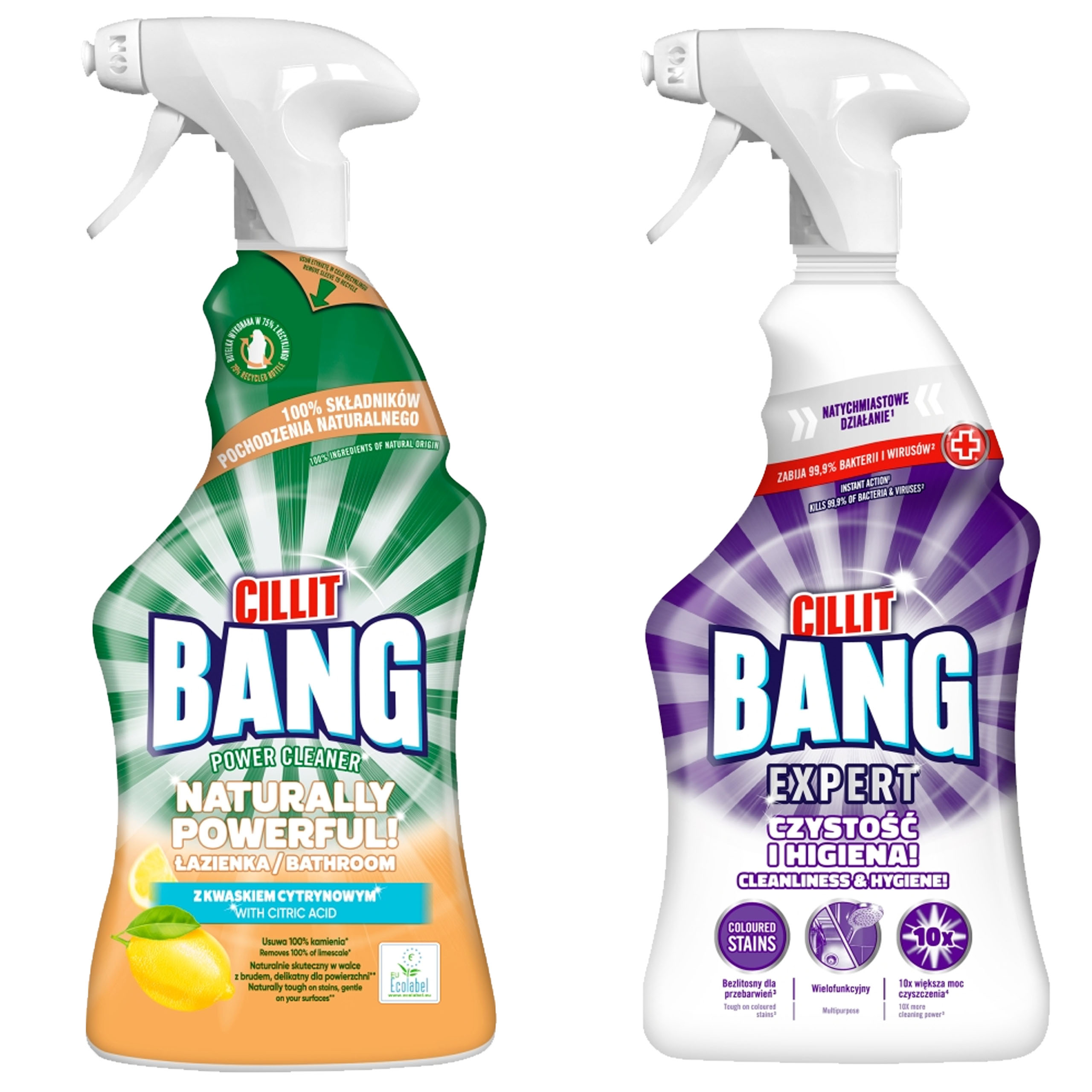 042542 Cillit Bang Power Cle Wyb i Hig 750 + 093377 Cillit Bang Natu Pow Spray WC 750