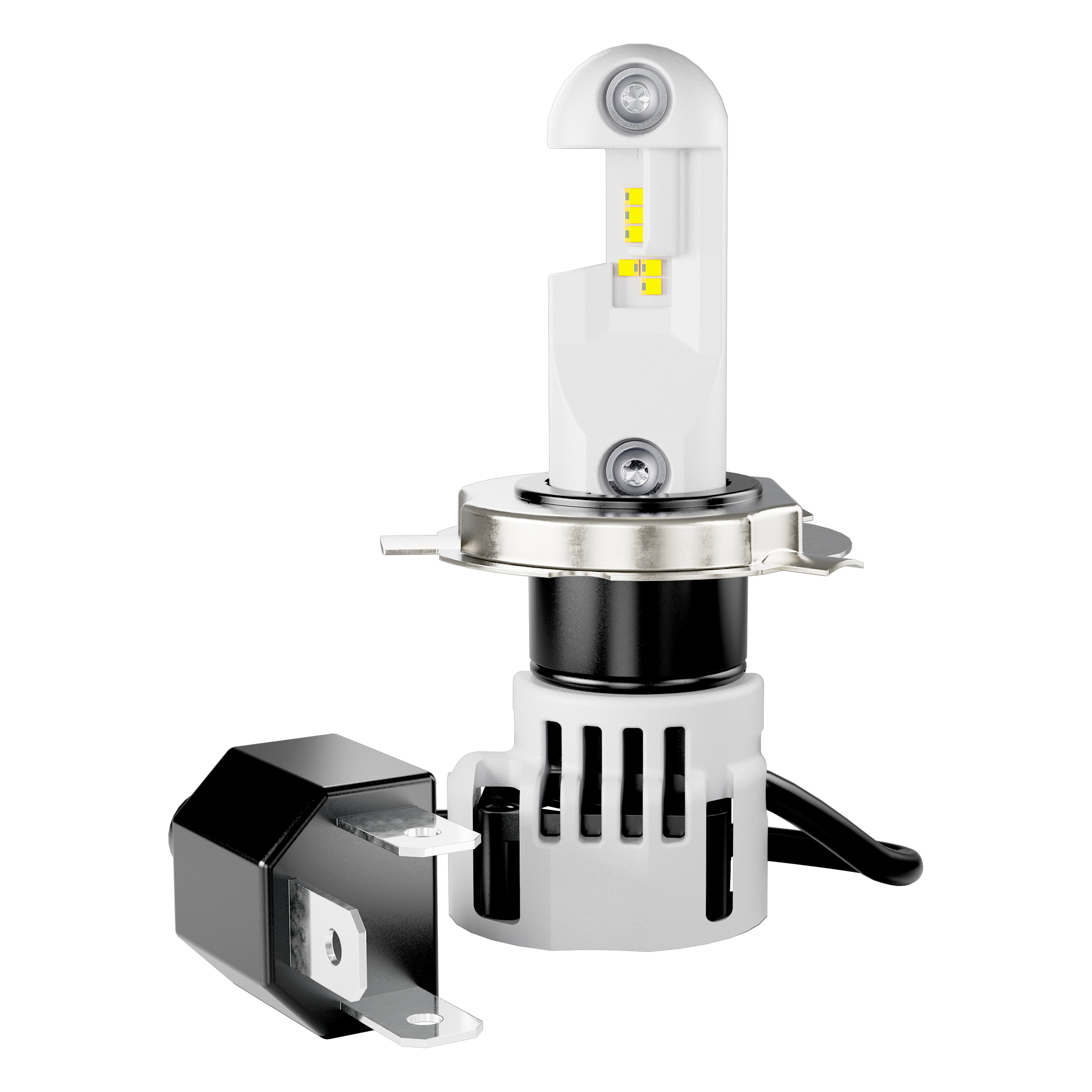 OSRAM LEDrivingHL INTENSE H4/H19 LED-vervanging voor conventionele H4/H19 grootlicht en diml icht alleen off-road gebruik 350% meer helderheid 6000K Hangende vouwdoos (2 lampen) Wit