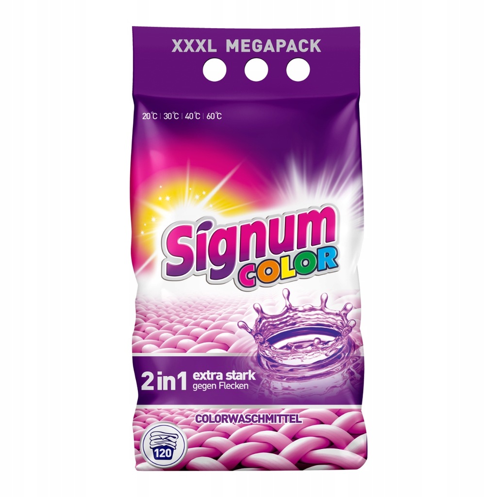 Proszek do prania Signum Color 10kg folia
