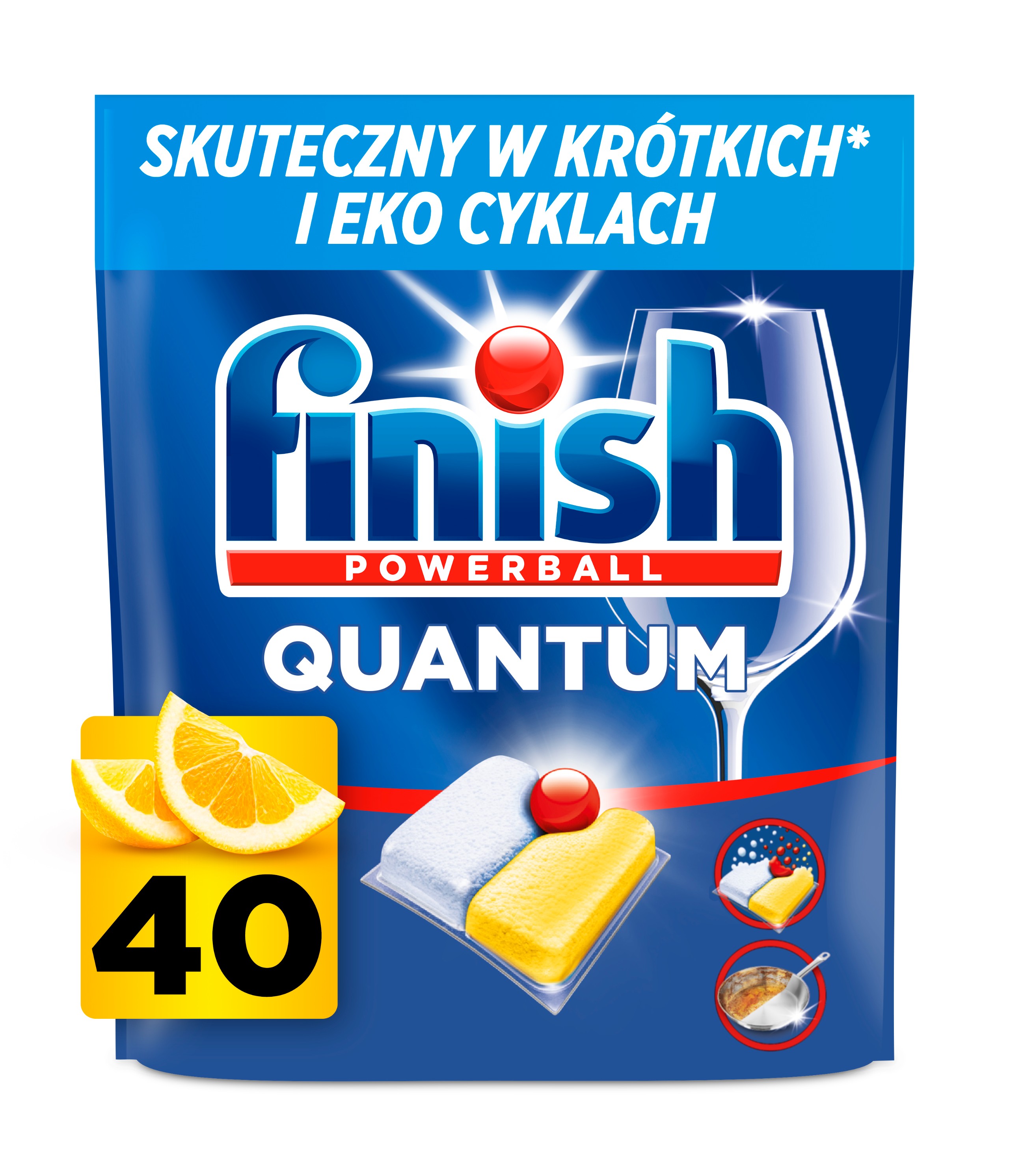 Finish Quantum Kapsułki do zmywarki 40 Lemon