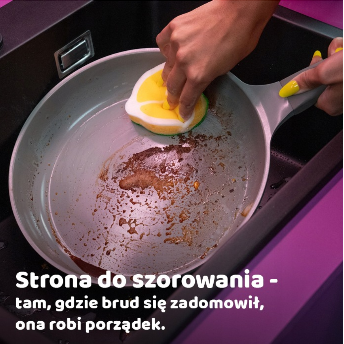 Vileda Punch Elastyczny zmywak Cytryna 1 szt.