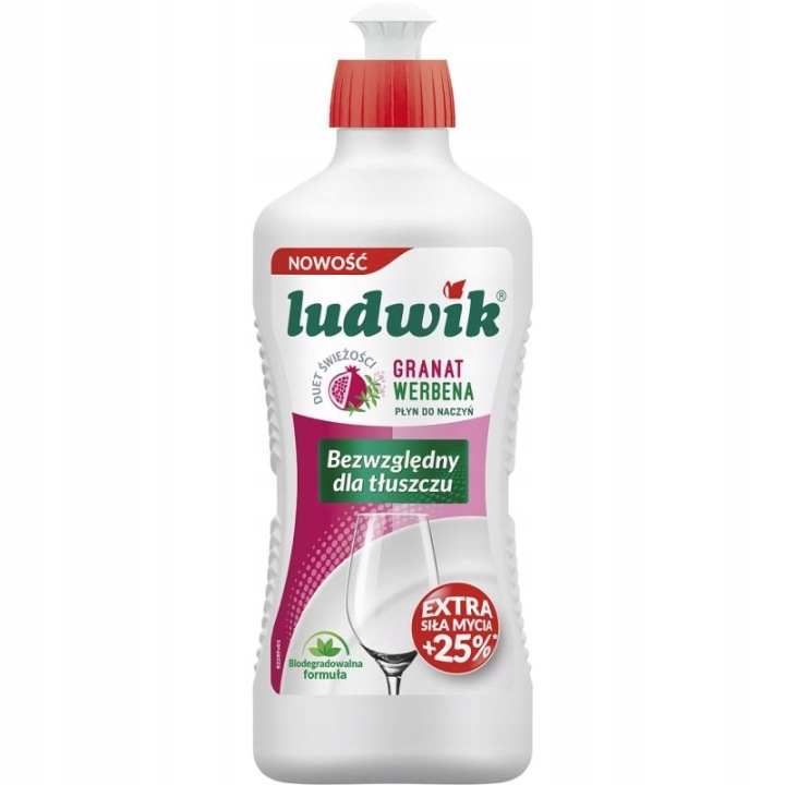 LUDWIK – płyn do naczyń „DUET ŚWIEŻOŚCI” granat z werbeną 450 g