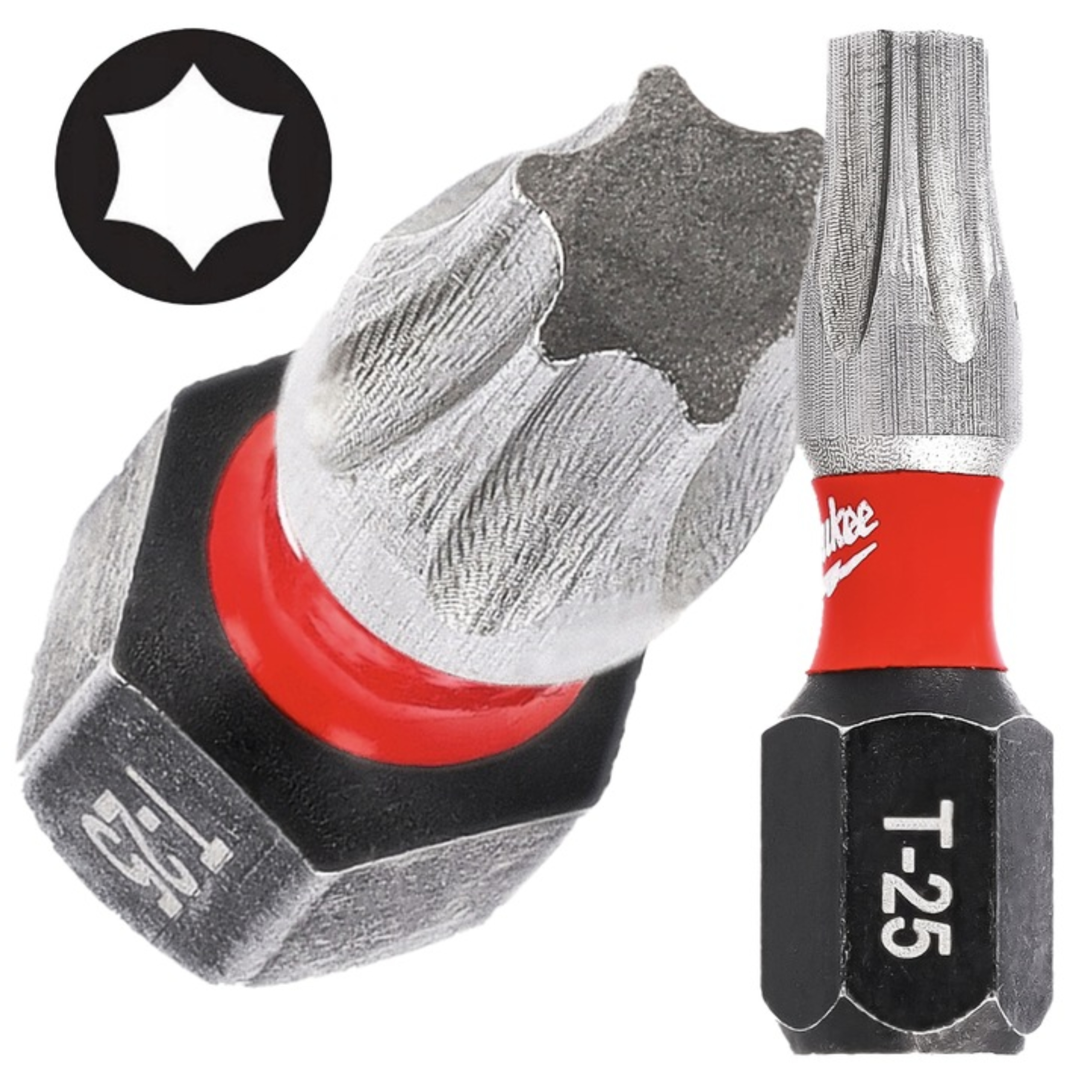Milwaukee Shockwave Impact Duty bity udarowe TX25 25 mm 25 szt.